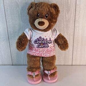 Build A Bear Brown Bear The Cheetah Girls Shirt Pink Shoes EUC
